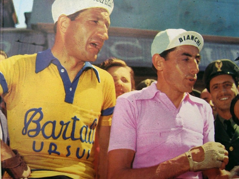 Kuitenbijter wielrensokken Giro dItalia Gino Bartali Fausto Coppi