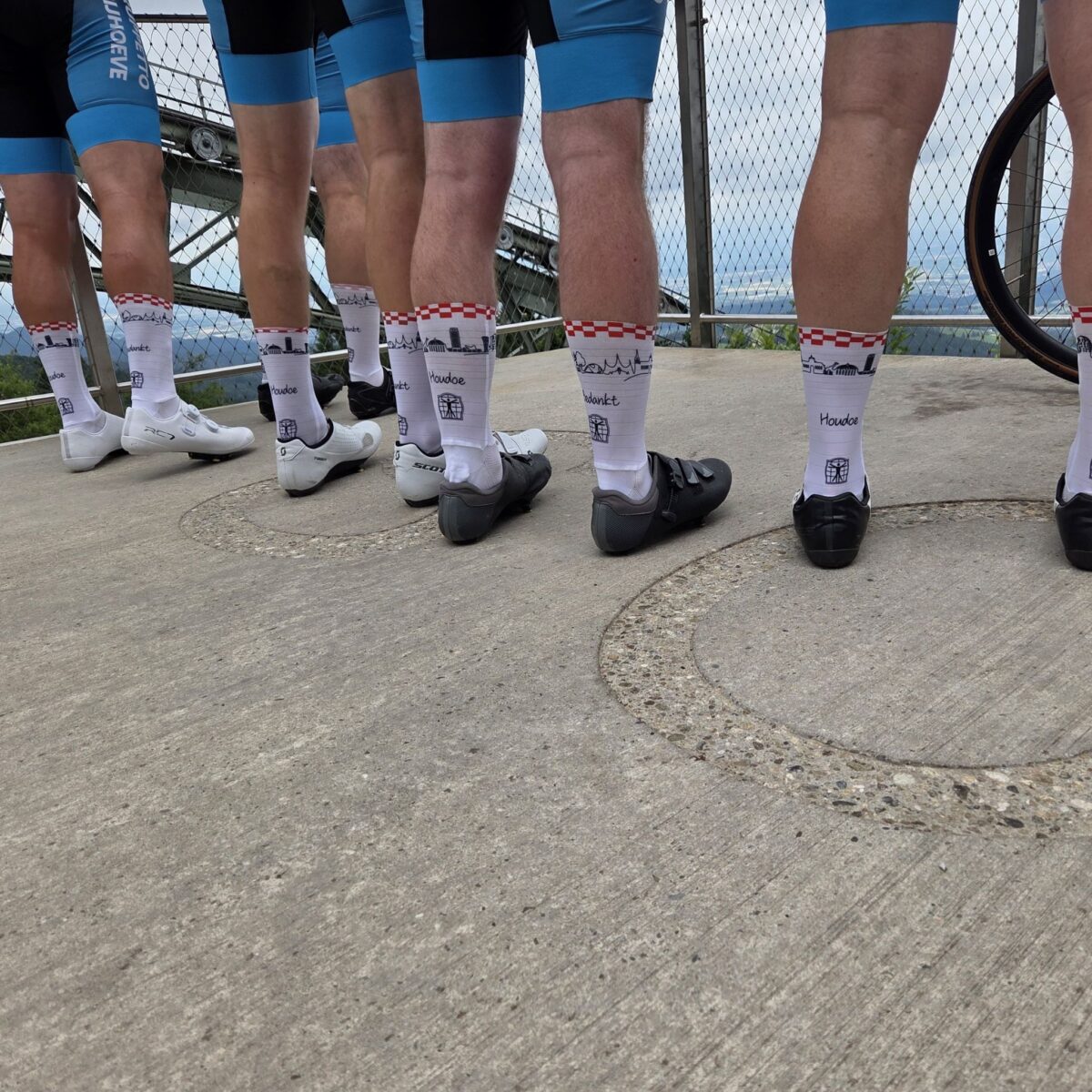teamfoto Brabant fietssokken