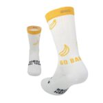 Gele fietssokken - Go bananas White - Afbeelding 2